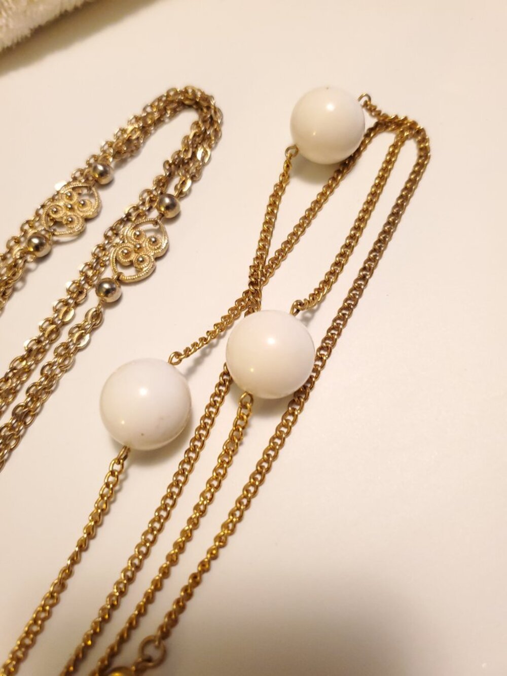 2 Double Length Necklaces, items # A-2133-2134, 94 grams. - Picture 6 of 8